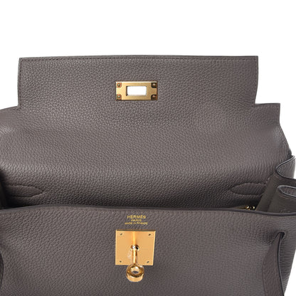 Hermes Togo Kelly Retourne 28 Etain 12 of 38