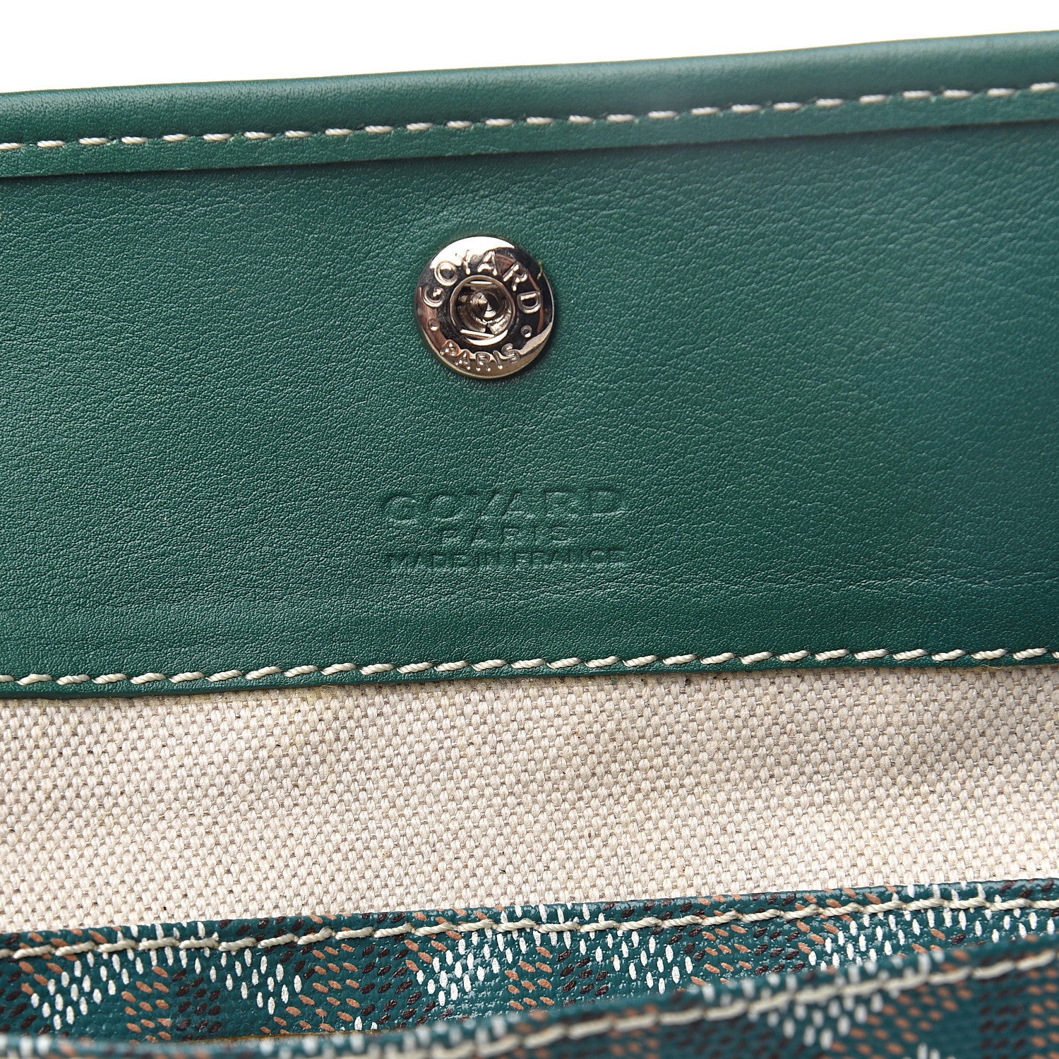 Goyard Goyardine Pouch Green 5 of 5