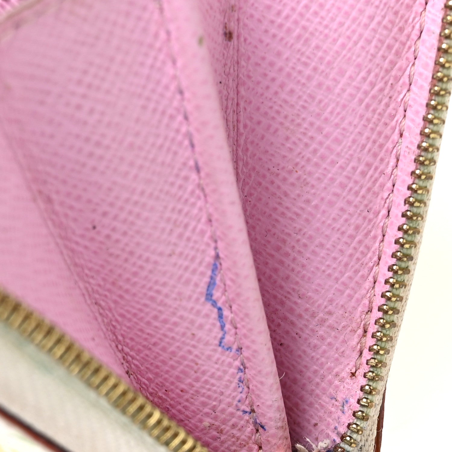 Louis Vuitton Monogram Multicolor Zippy Coin Purse Wallet White Litchi 9 of 10