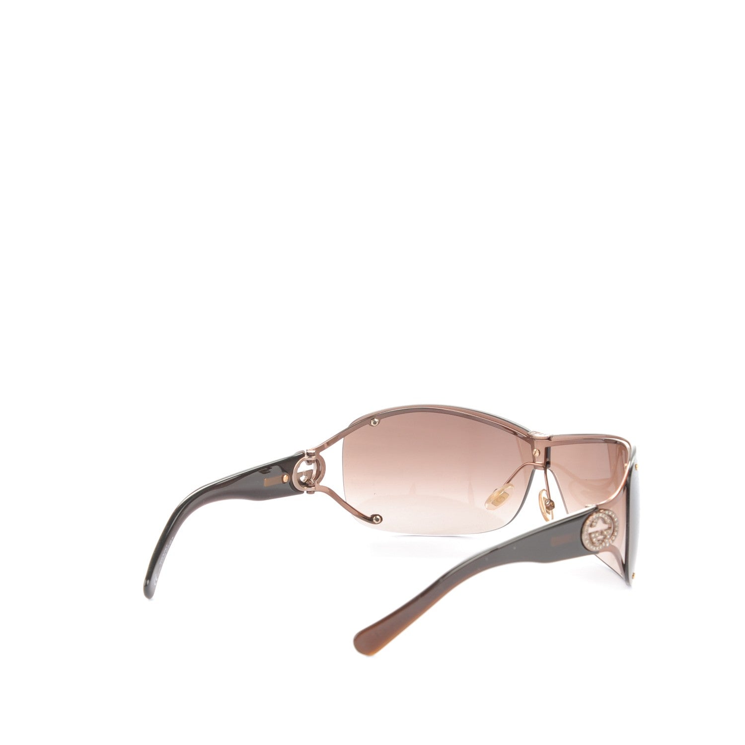 Gucci Crystal GG Sunglasses 2807/S Brown 3 of 5