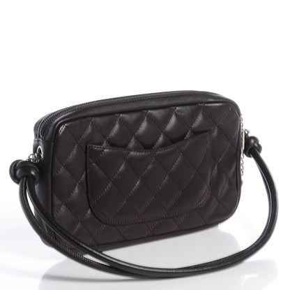 Chanel Calfskin Quilted Cambon Pochette Brown Beige 3 of 7