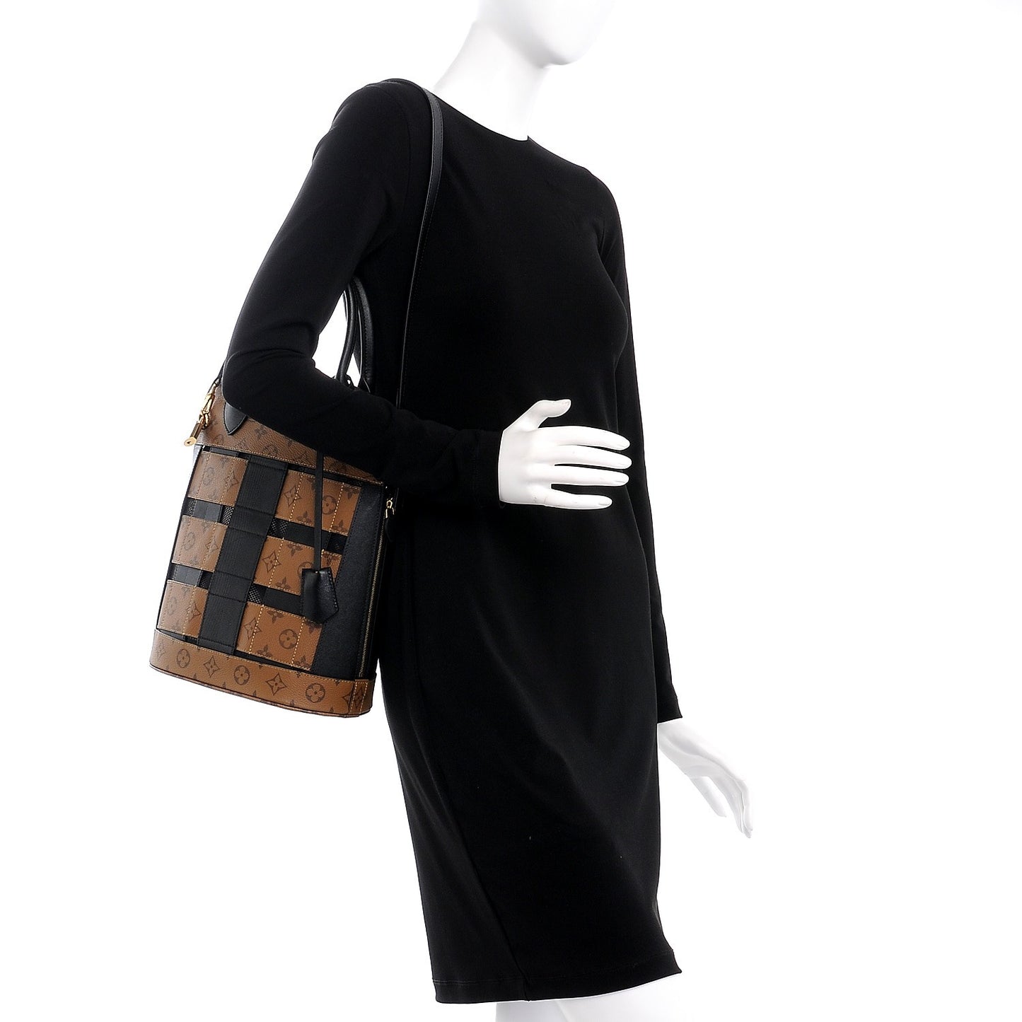 Reverse Monogram Tressage Tote
