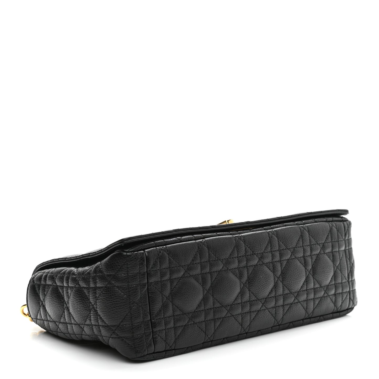 Grained Calfskin Cannage Large Caro Bag Black