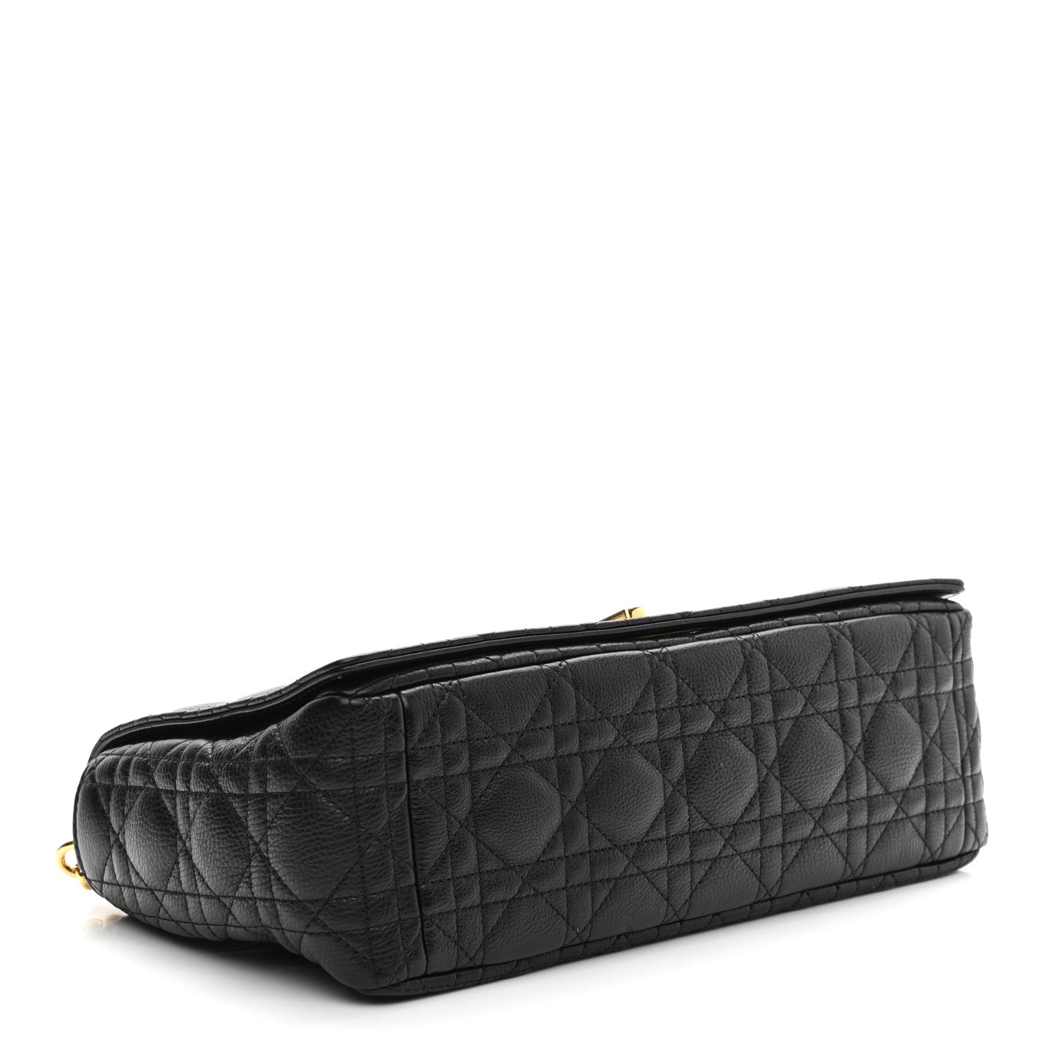 Christian Dior Grained Calfskin Cannage Large Caro Bag Black 4 of 10