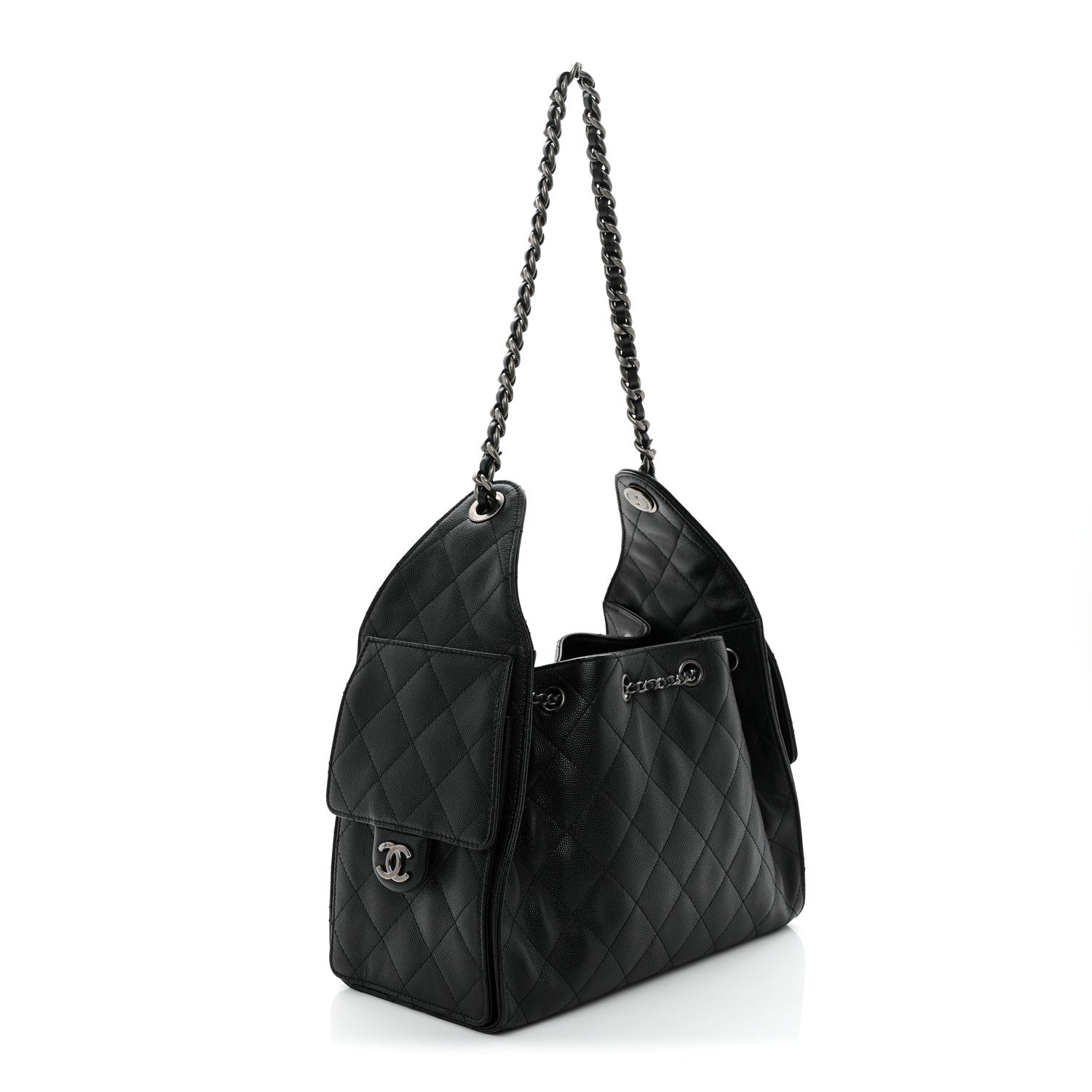 Chanel Caviar Quilted Small Chanel 25 Handbag Black 3 of 11