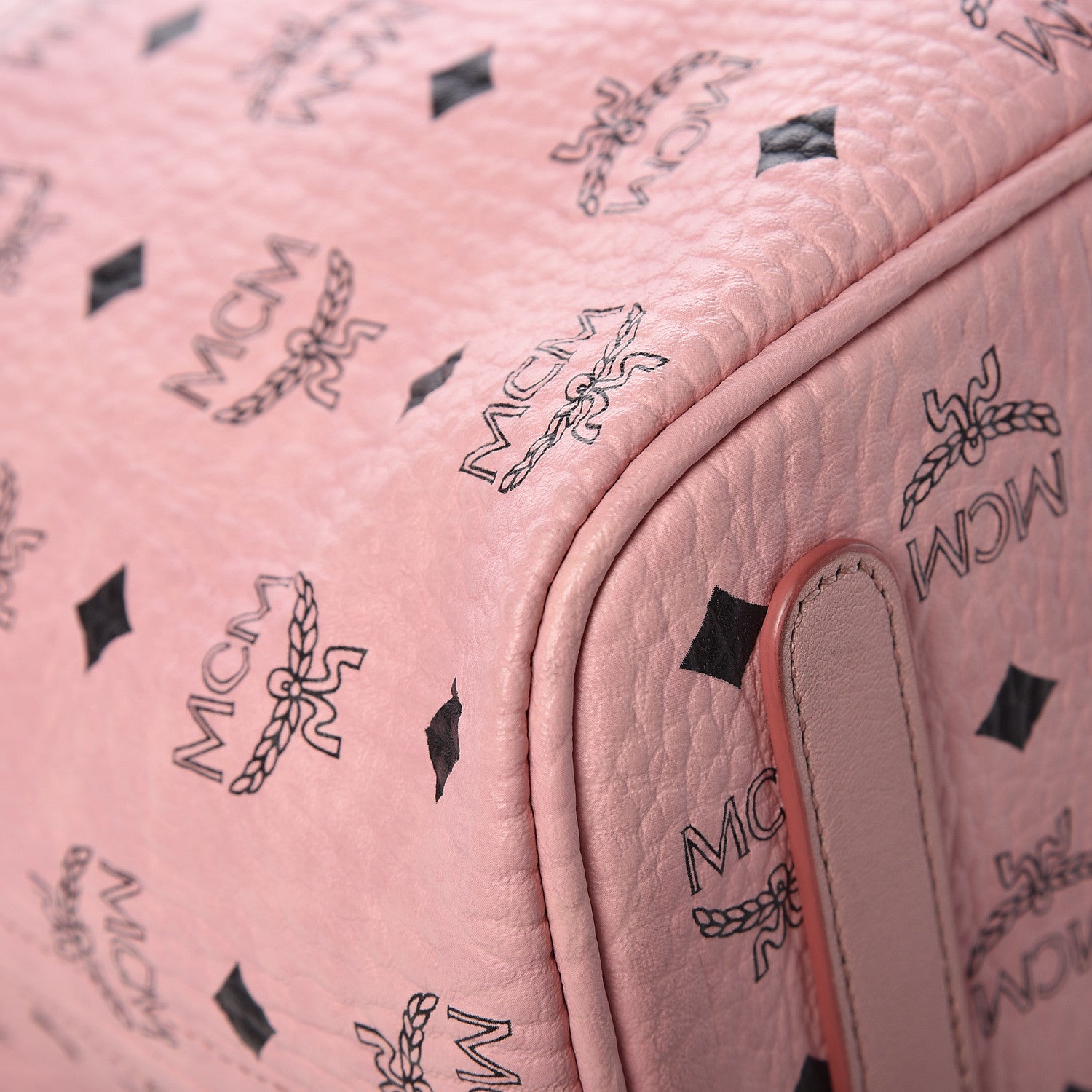 MCM Visetos Medium Liz Reversible Shopper Tote Soft Pink 14 of 21
