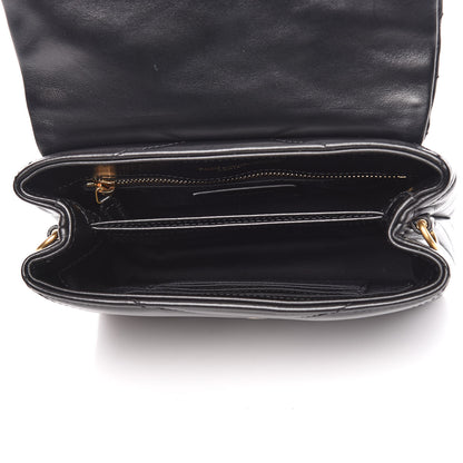 Saint Laurent Calfskin Y Quilted Monogram Toy Loulou Crossbody Bag Black 5 of 10