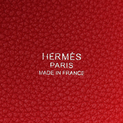 Hermes Taurillon Maurice Picotin Lock 18 PM Rouge Piment 6 of 10