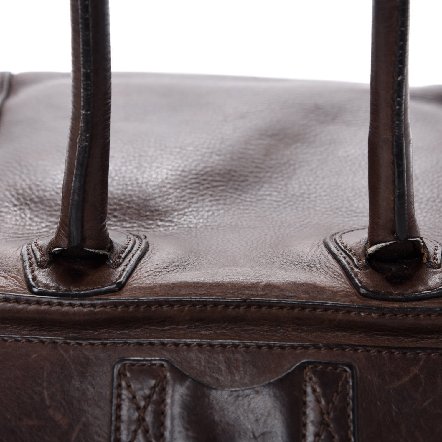 Celine Pebbled Calfskin Mini Luggage Brown 9 of 14