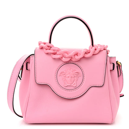 Versace Grained Calfskin Small La Medusa Top Handle Bag Pink 1 of 10