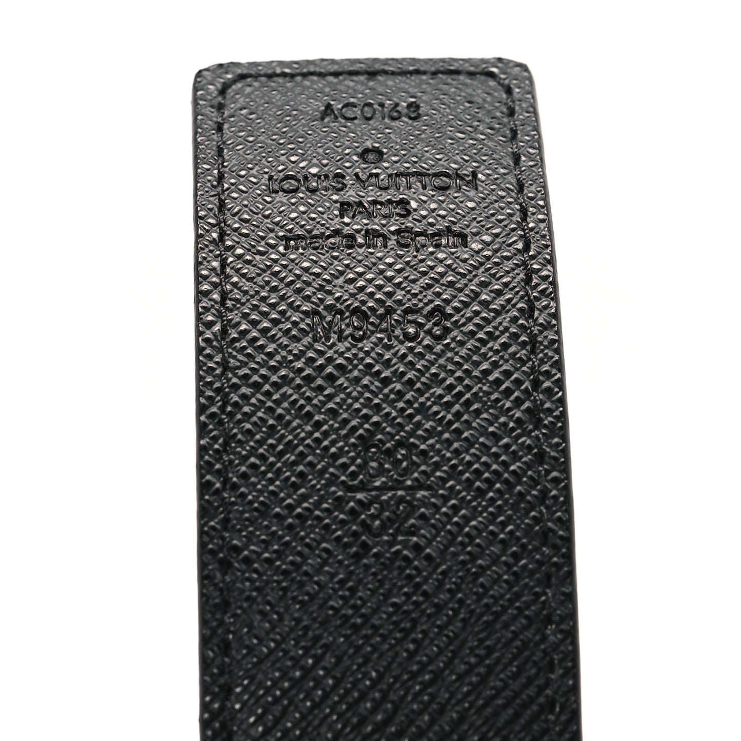 Calfskin Monogram 30mm LV Initiales Reversible Belt 80 32 Black