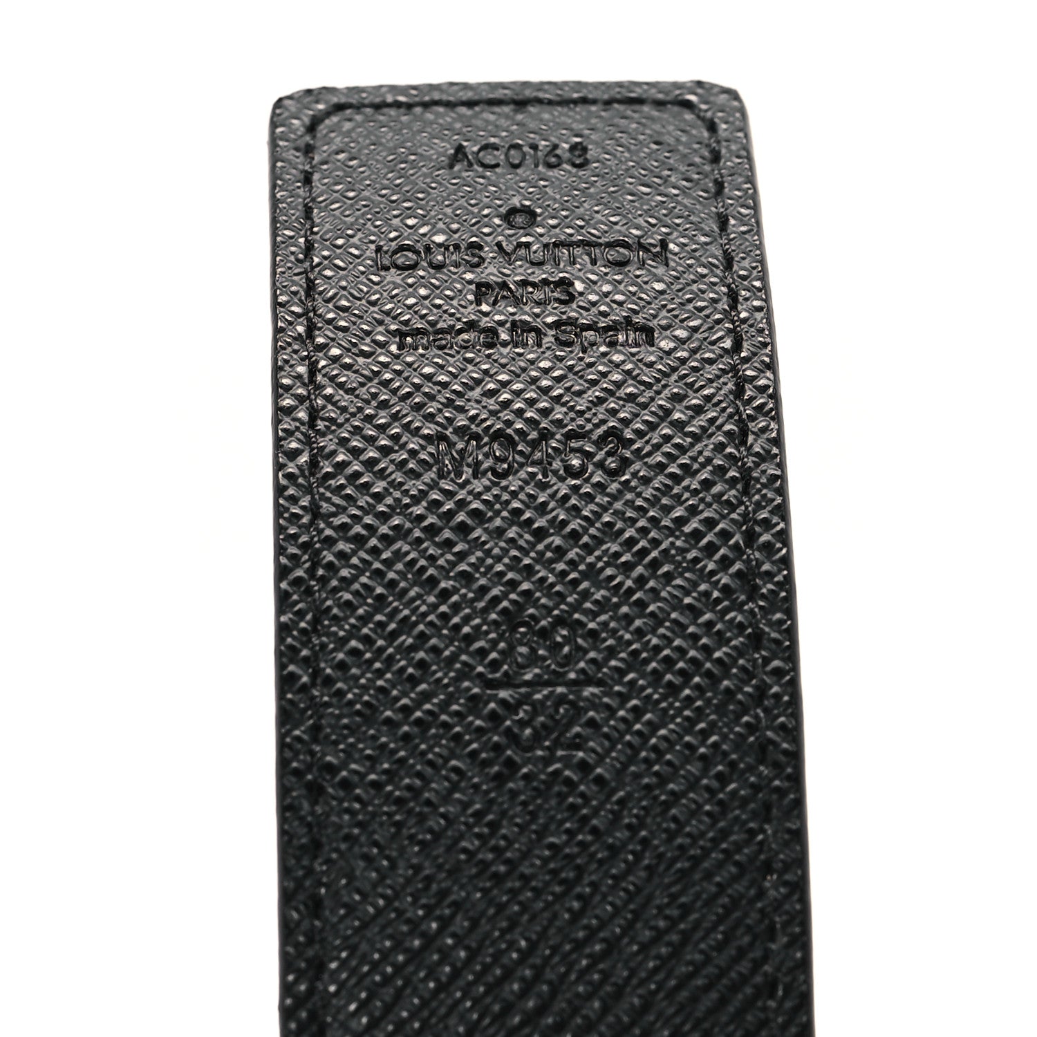 Louis Vuitton Calfskin Monogram 30mm LV Initiales Reversible Belt 80 32 Black 3 of 6