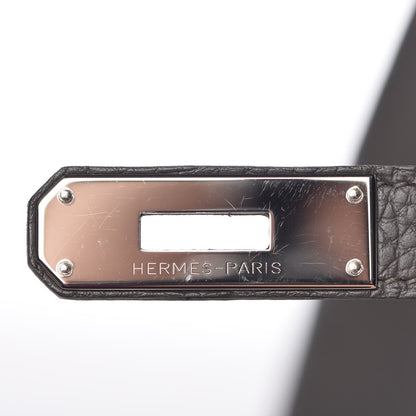 Hermes Taurillon Clemence Horseshoe Kelly Retourne 32 Graphite Tosca 28 of 41