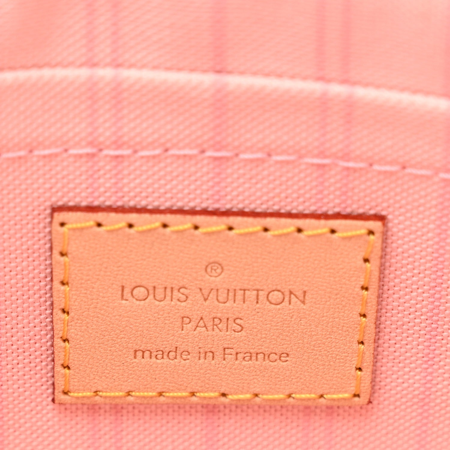 Louis Vuitton Damier Azur Neverfull MM GM Pochette Rose Ballerine 6 of 6