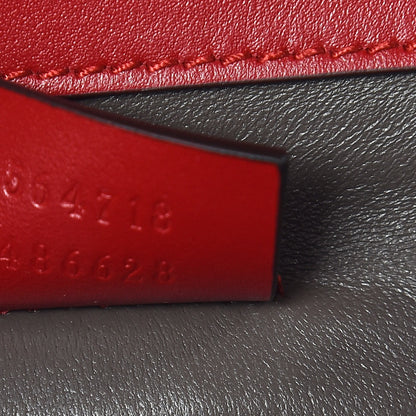 Gucci Smooth Calfskin Mini Zumi Shoulder Bag Hibiscus Red 7 of 9