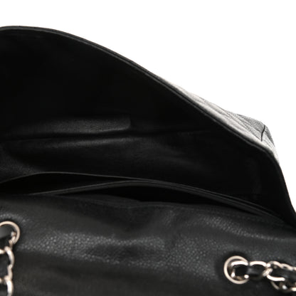 Chanel Caviar Quilted Jumbo Single Flap Black 5 of 11
