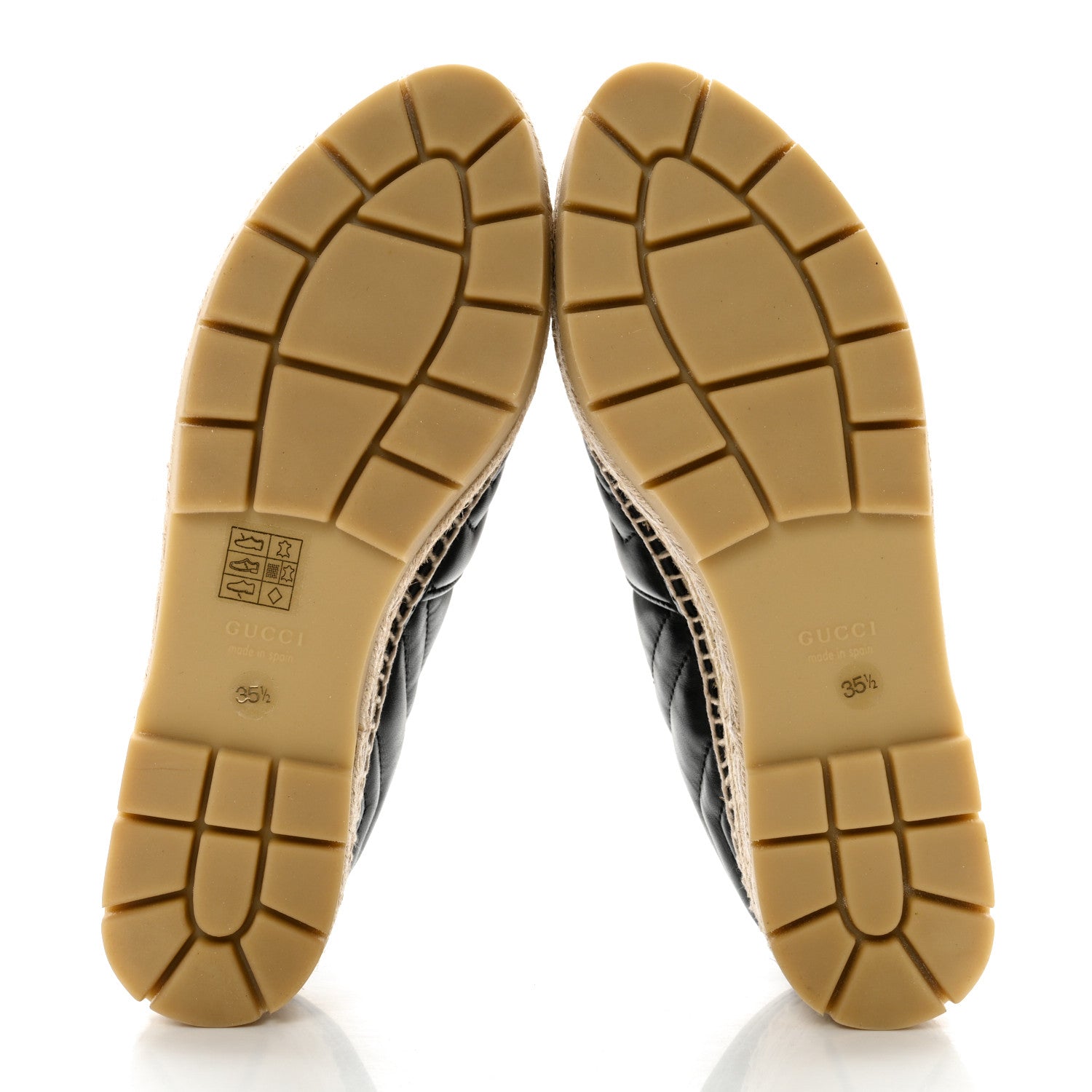 Gucci Nappa Matelasse GG Marmont Platform Espadrilles 35.5 Black 5 of 13
