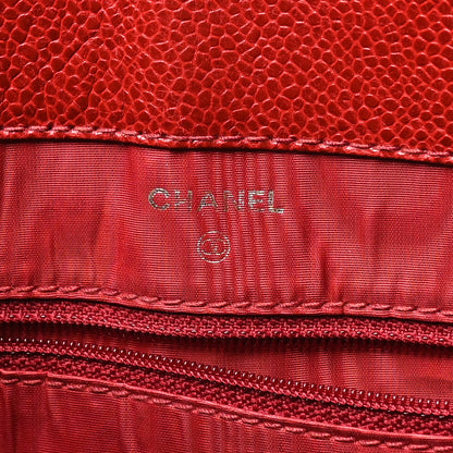 Chanel Caviar Timeless CC Pouch Red 6 of 9