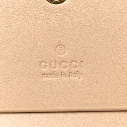 Gucci GG Supreme Monogram Calfskin Horsebit Print Card Case Beige Ebony Light Pink 6 of 8