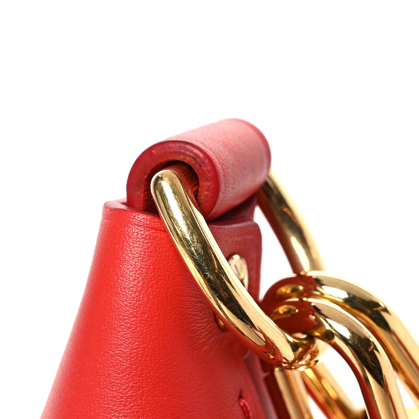 Calfskin Nanogram Embossed Loop PM Rouge