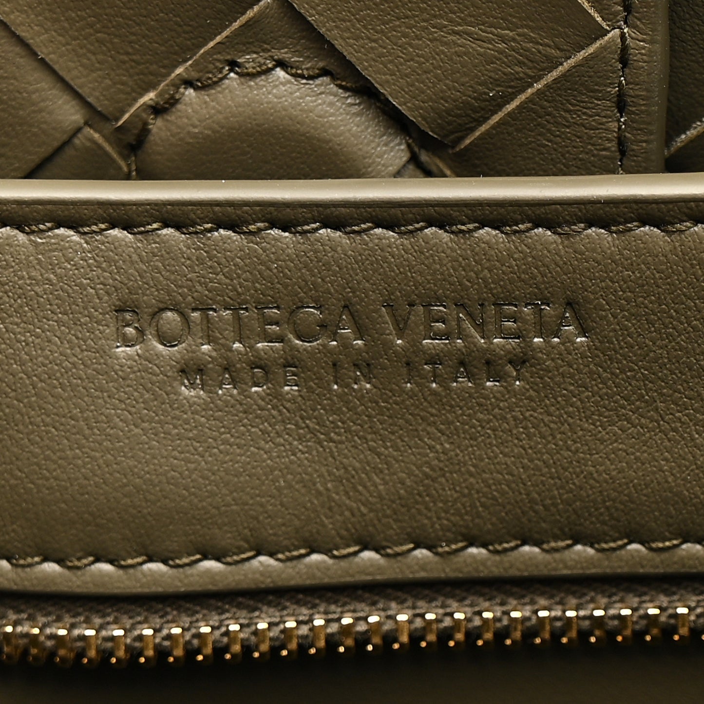 Suede Intrecciato Small Andiamo Shoulder Bag Cypress