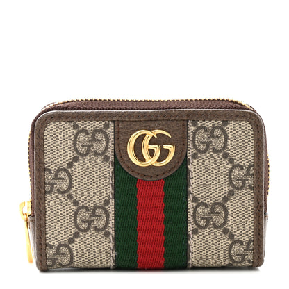 Gucci GG Supreme Monogram Web Ophidia Playing Card Case Beige New Acero 2 of 9