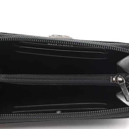 Chanel Caviar Quilted Small Boy Zip Around Wallet Black 5 of 8