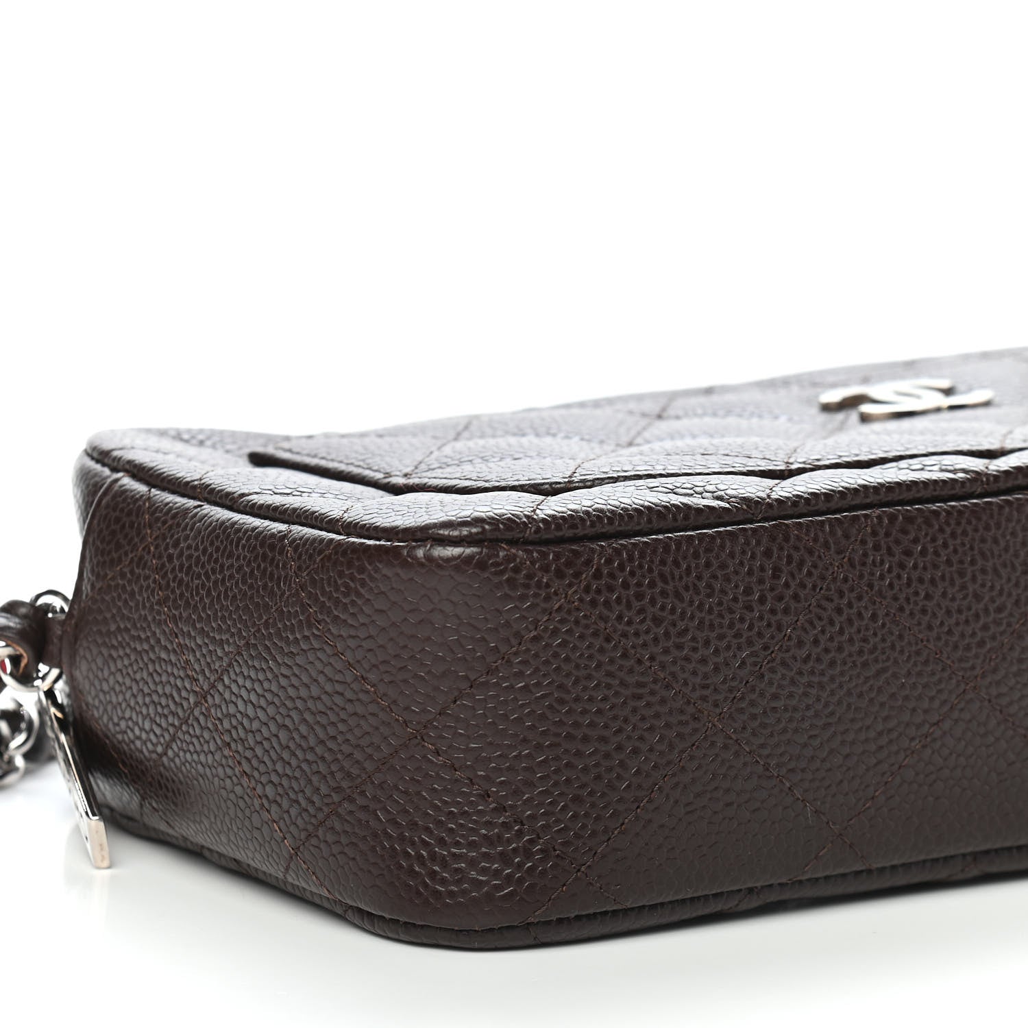 Chanel Caviar Quilted Timeless Camera Case Brown 8 of 9