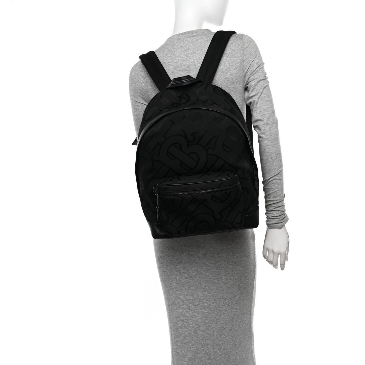 Jacquard Monogram TB Jett Backpack Black