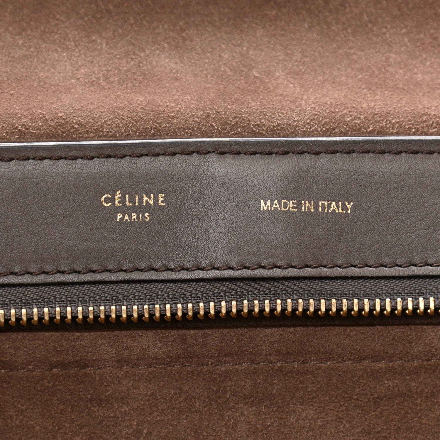 Celine Smooth Calfskin Suede Large Tri-Color Trapeze Taupe 6 of 17