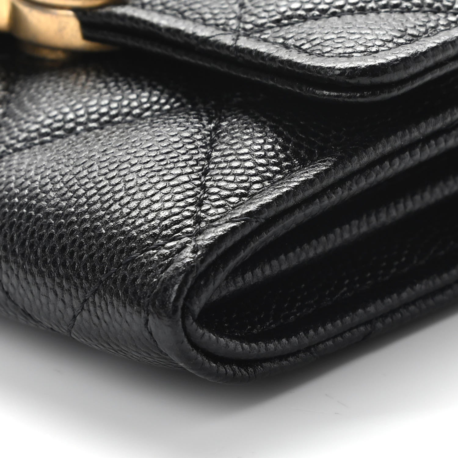 Chanel Caviar Quilted Bracelet On Chain Clutch Black 9 of 10