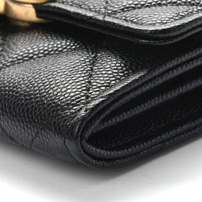 Chanel Caviar Quilted Bracelet On Chain Clutch Black 9 of 10