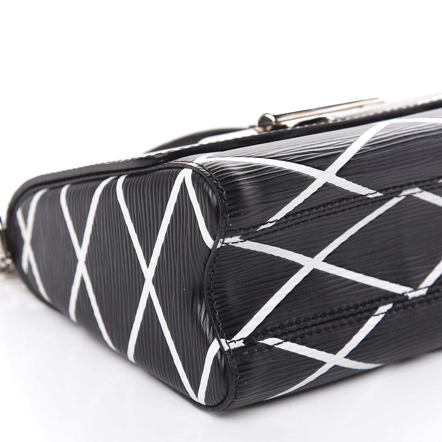 Epi Malletage Twist Shoulder Bag PM Black