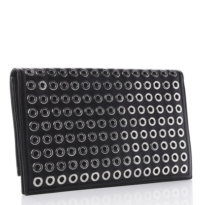 Burberry Prorsum Lambskin Grommet Clutch Black 2 of 11