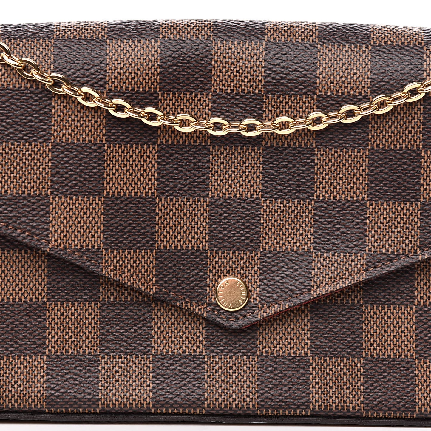 Damier Ebene Pochette Felicie Chain Wallet