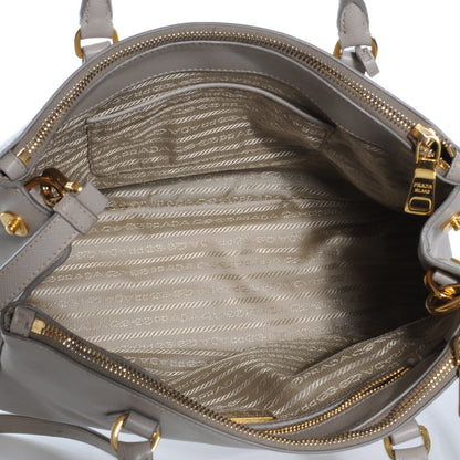Prada Saffiano Lux Double Zip Tote Pomice 8 of 8