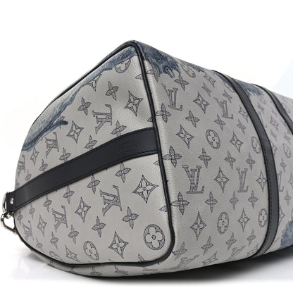 Louis Vuitton Savane Monogram Elephant Chapman Keepall Bandouliere 45 Dune 7 of 8