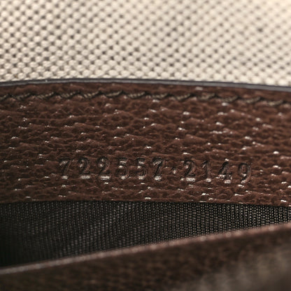 Gucci GG Supreme Monogram Textured Dollar Calfskin Web Mini Ophidia Convertible Shoulder Bag Beige Ebony New Acero 7 of 10