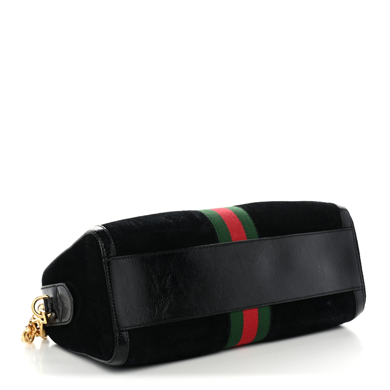Gucci Suede Patent GG Web Medium Ophidia Boston Black 4 of 11