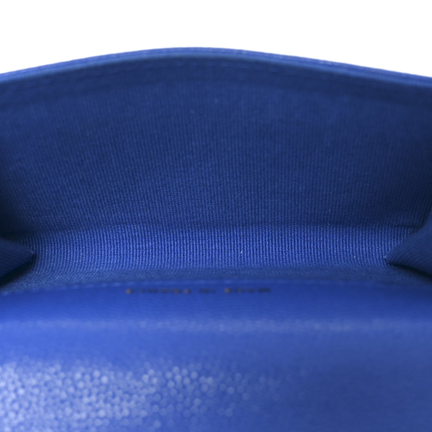 Chanel Caviar Quilted Flap Card Holder Wallet Blue 10 of 20