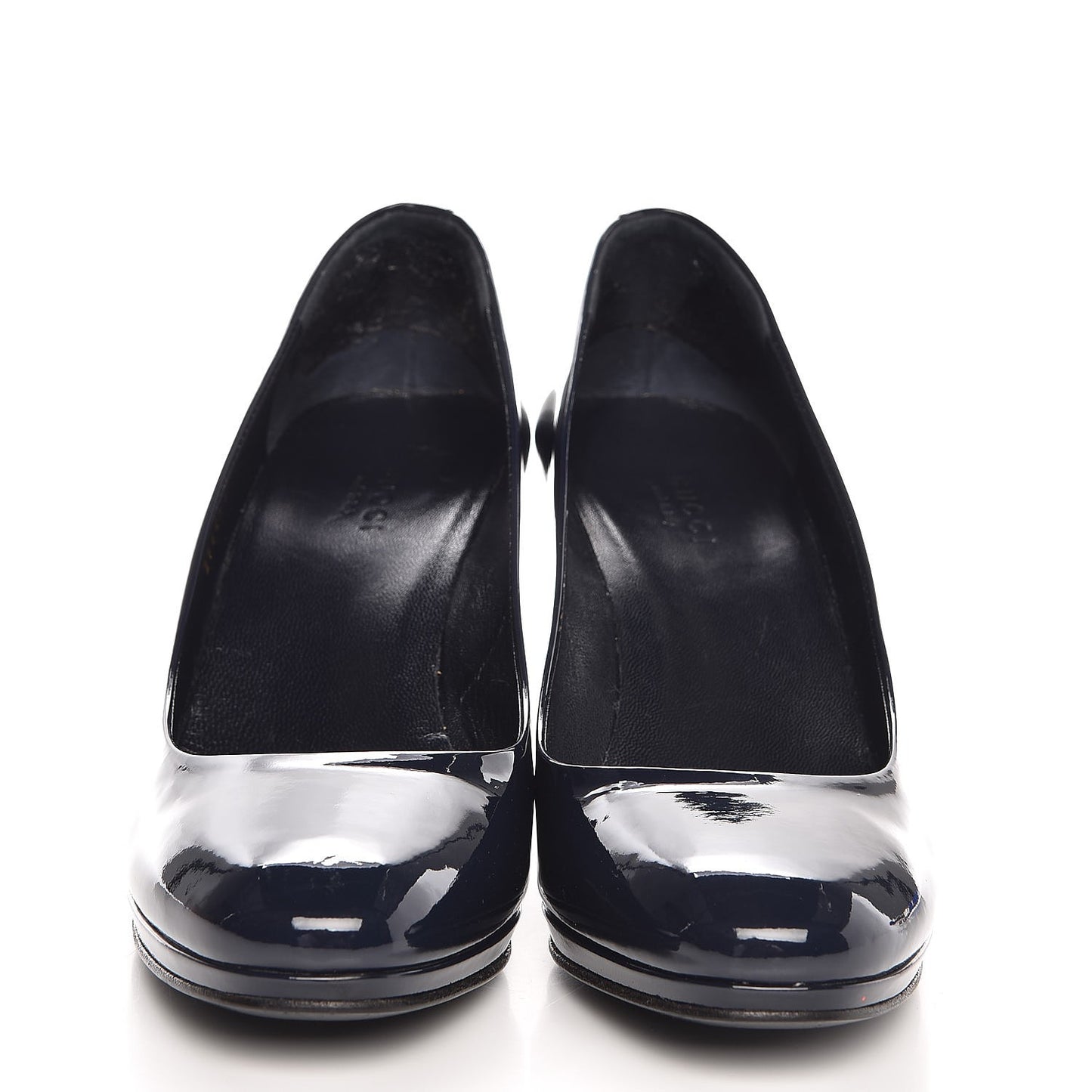 Patent Platform Pumps 38 Navy Blue
