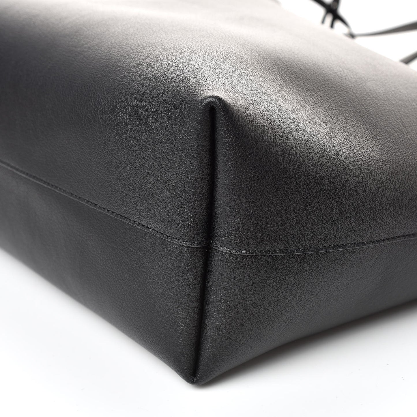 Calfskin Large Shopping Tote Black