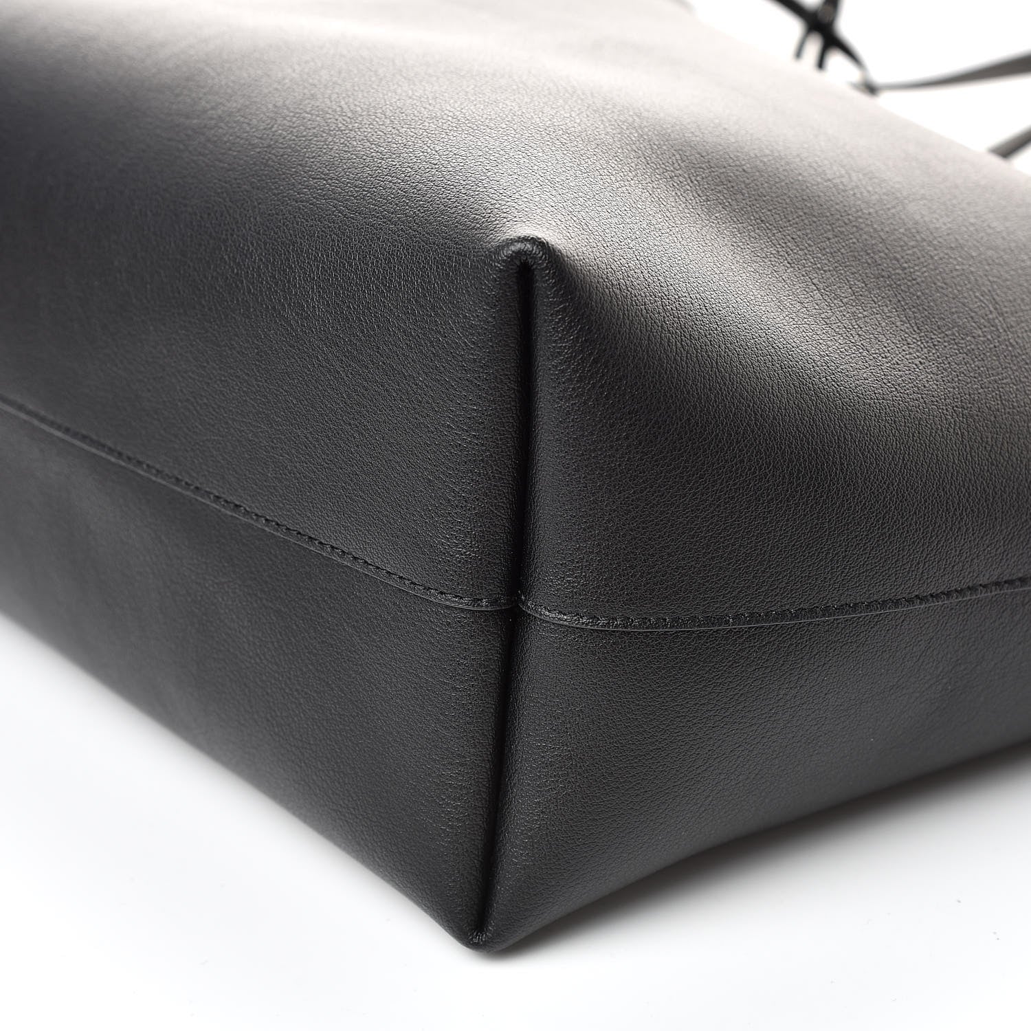Saint Laurent Calfskin Large Shopping Tote Black 10 of 10