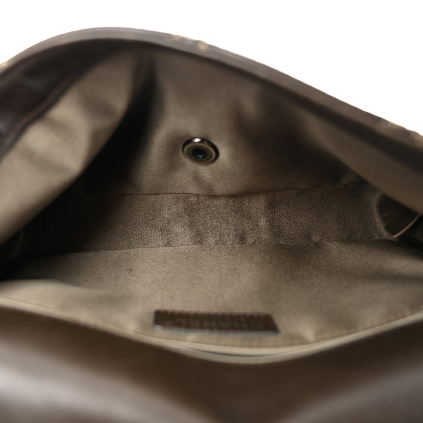 Calfskin Stitch Small Flap Dark Brown
