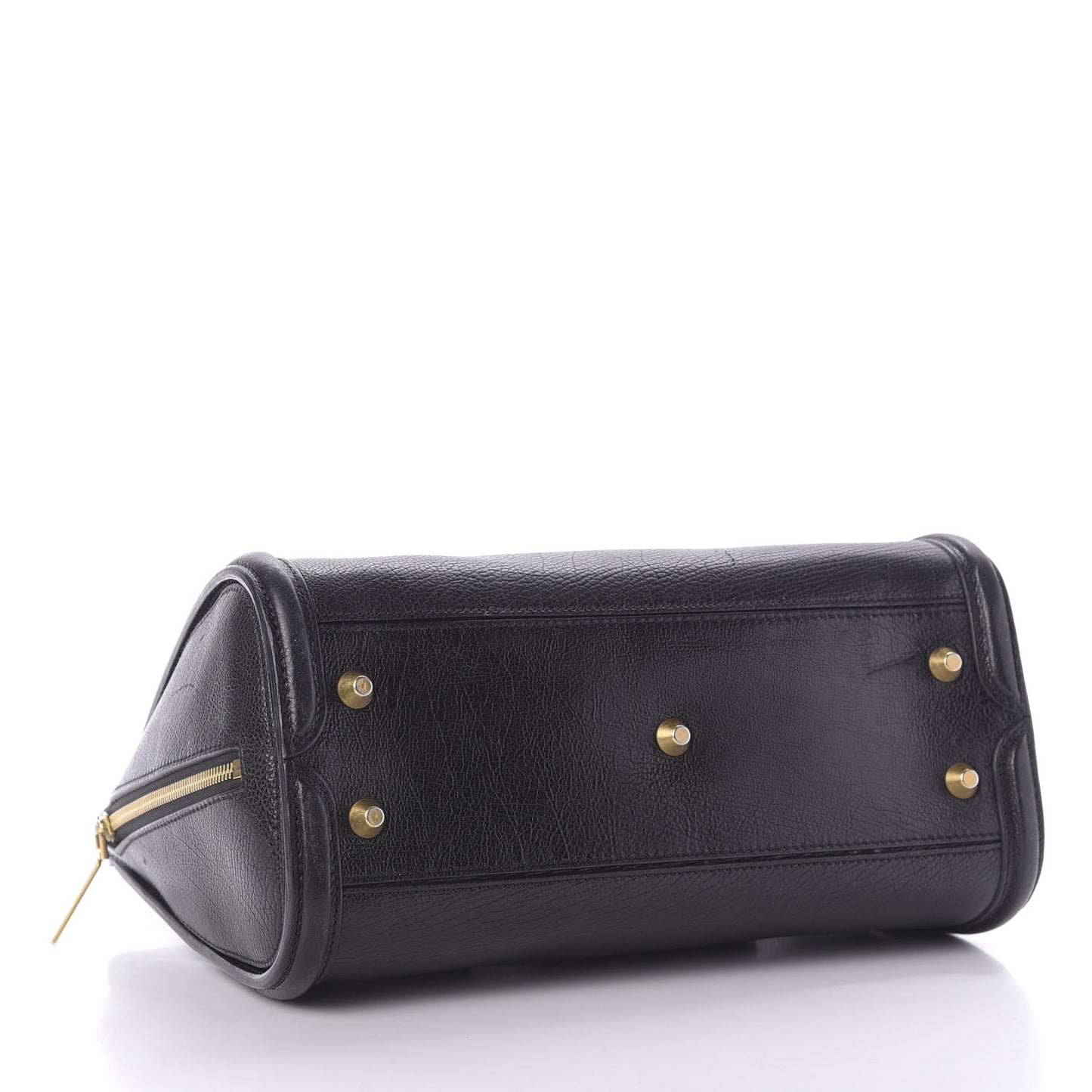 Grained Calfskin Small Heroine Black