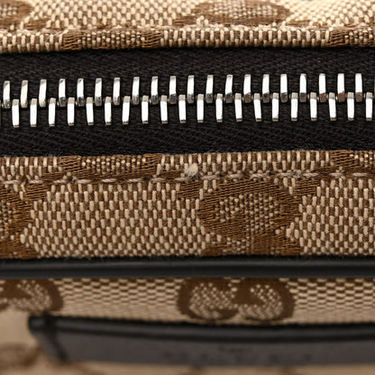 Gucci Monogram Dollar Calfskin Belt Bag Beige Ebony Testa di Moro Marrone Scuro 11 of 11