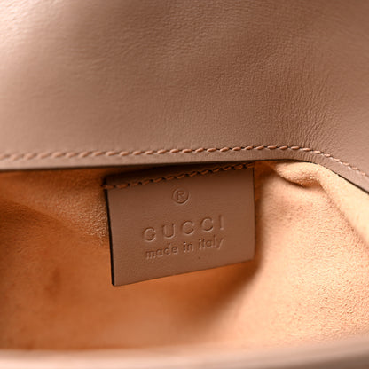 Gucci Calfskin Matelasse Super Mini GG Marmont Shoulder Bag Porcelain Rose 6 of 13