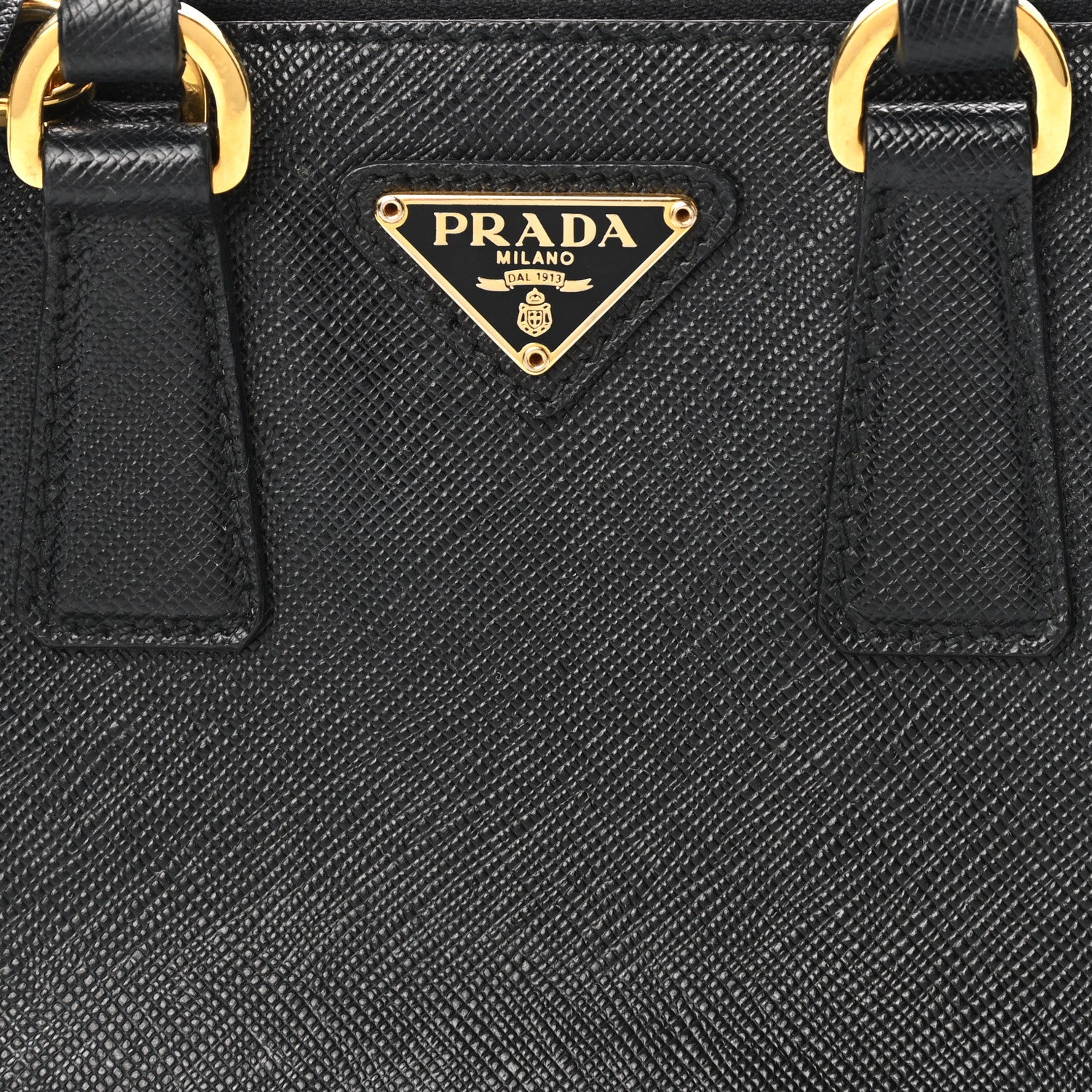 Prada Saffiano Lux Micro Galleria Double Zip Tote Black 8 of 10