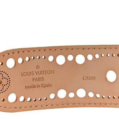 Louis Vuitton Nomade Perforation Belt 90 36 White 5 of 6