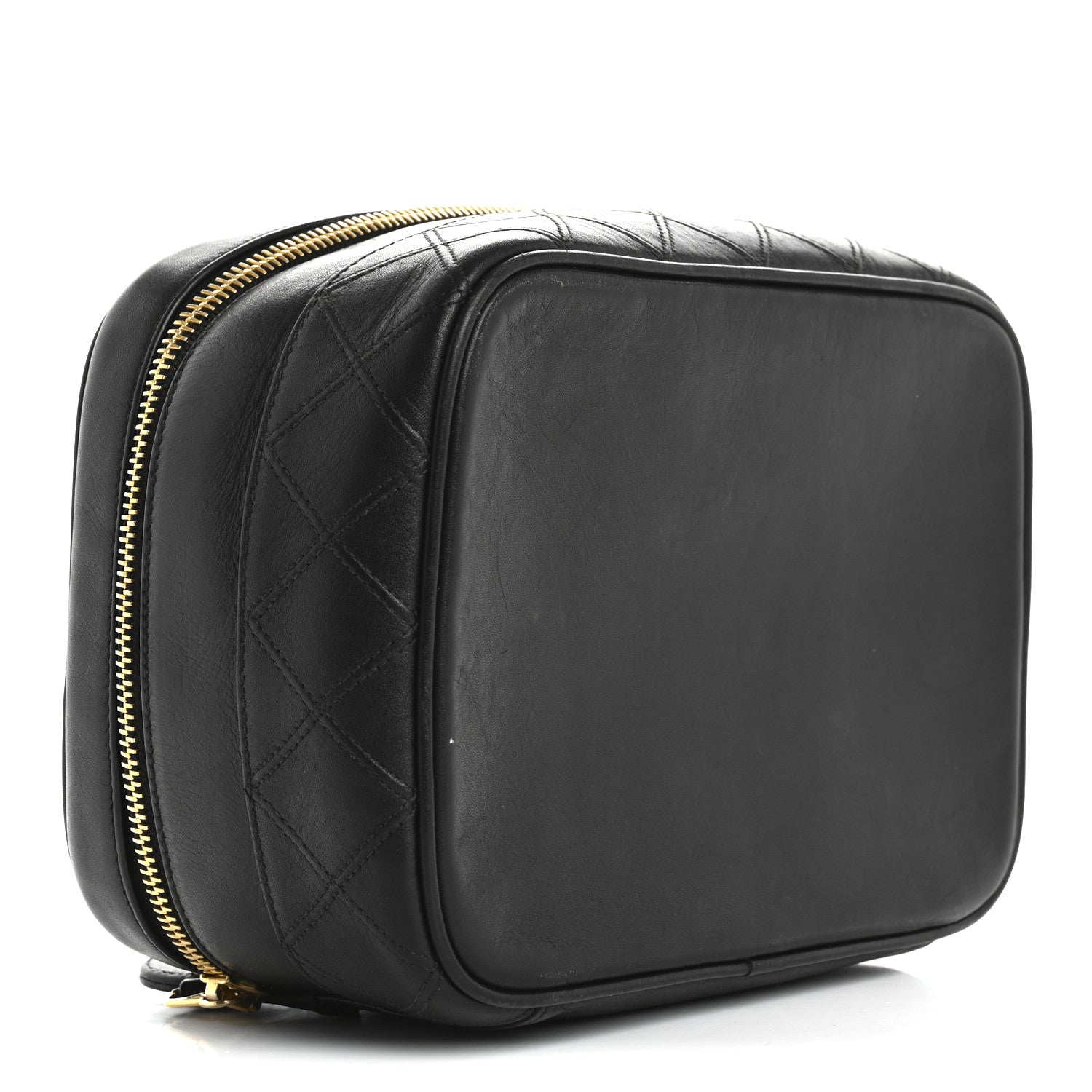 Chanel Lambskin Vanity Cosmetic Case Black 4 of 12